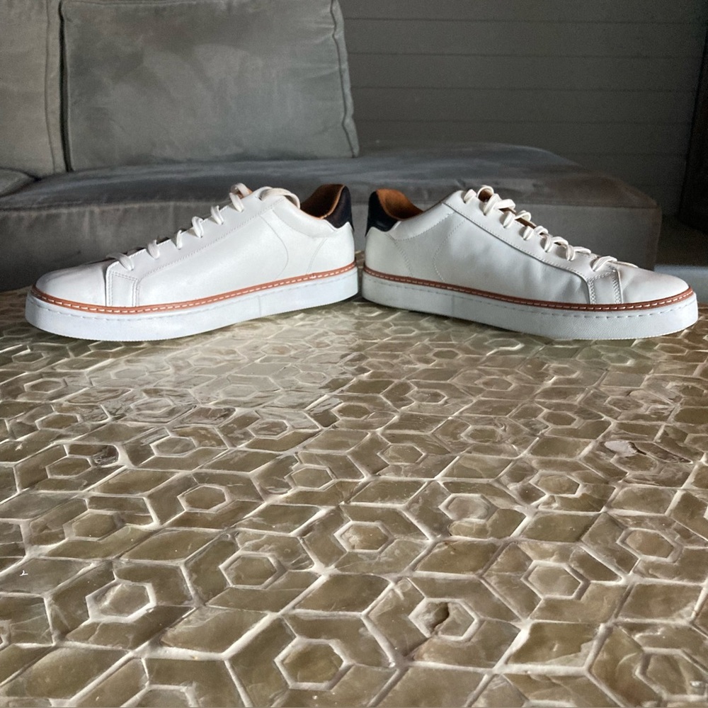 LIKE NEW!  Allen Edmonds Men’s Alpha Sneaker - White - Picture 7 of 14